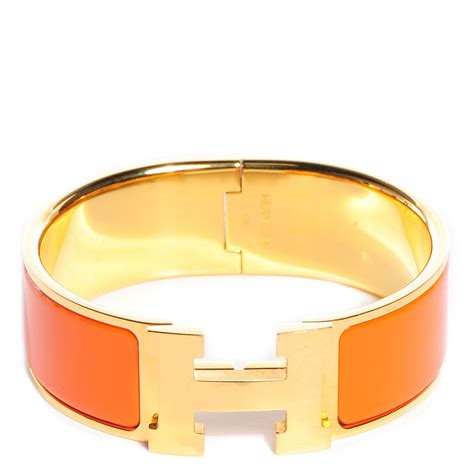 bracelet hermes email orange|Hermes clic clac orange.